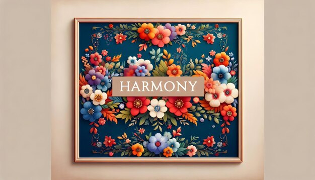 Przykładowy haft w ramce